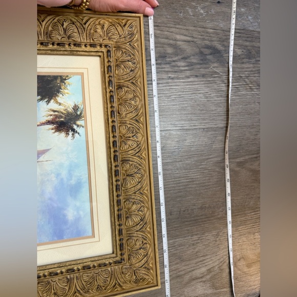 Framed Tropical Sailboat Art - Picture 6 of 8